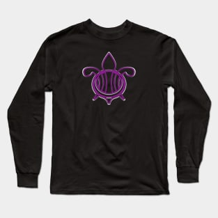 Celtic Purple Turtle Art Long Sleeve T-Shirt